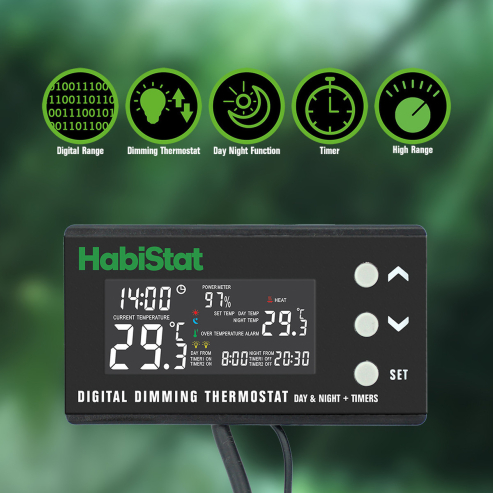 HabiStat Digital Dimming Thermostat, den/noc - stmívací
