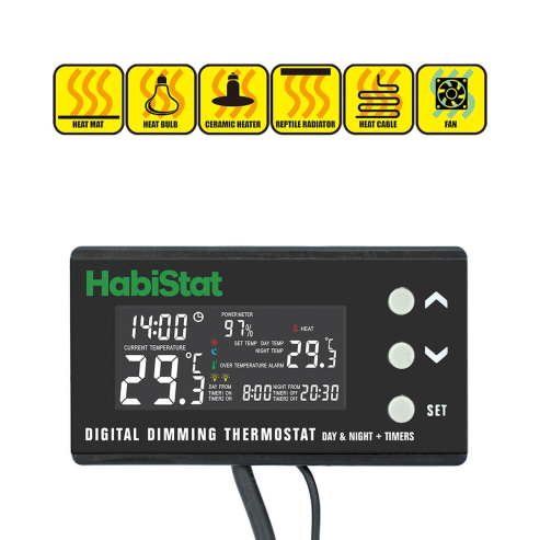 HabiStat Digital Dimming Thermostat, den/noc - stmívací